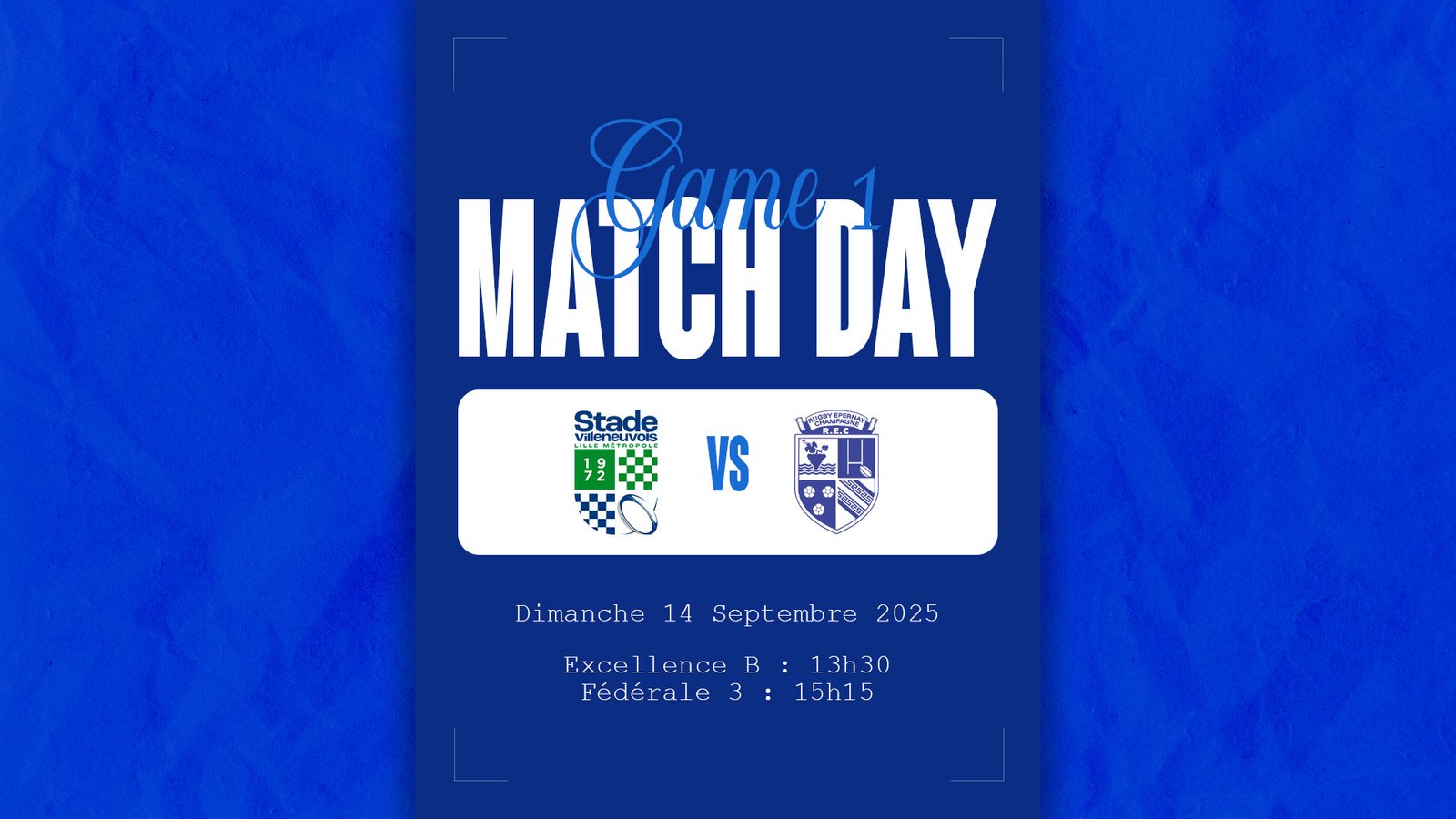 Match 1 des séniors