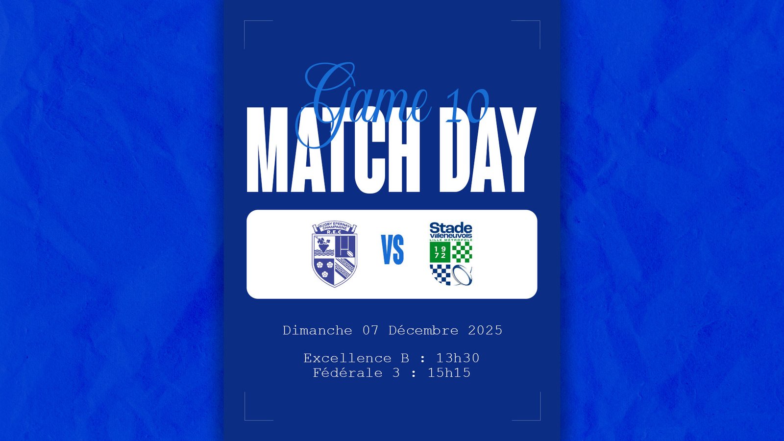 Match 10 des séniors