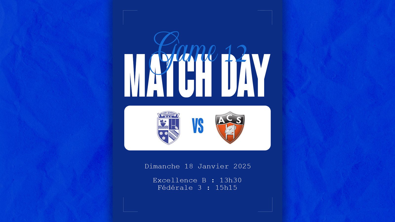 Match 12 des séniors