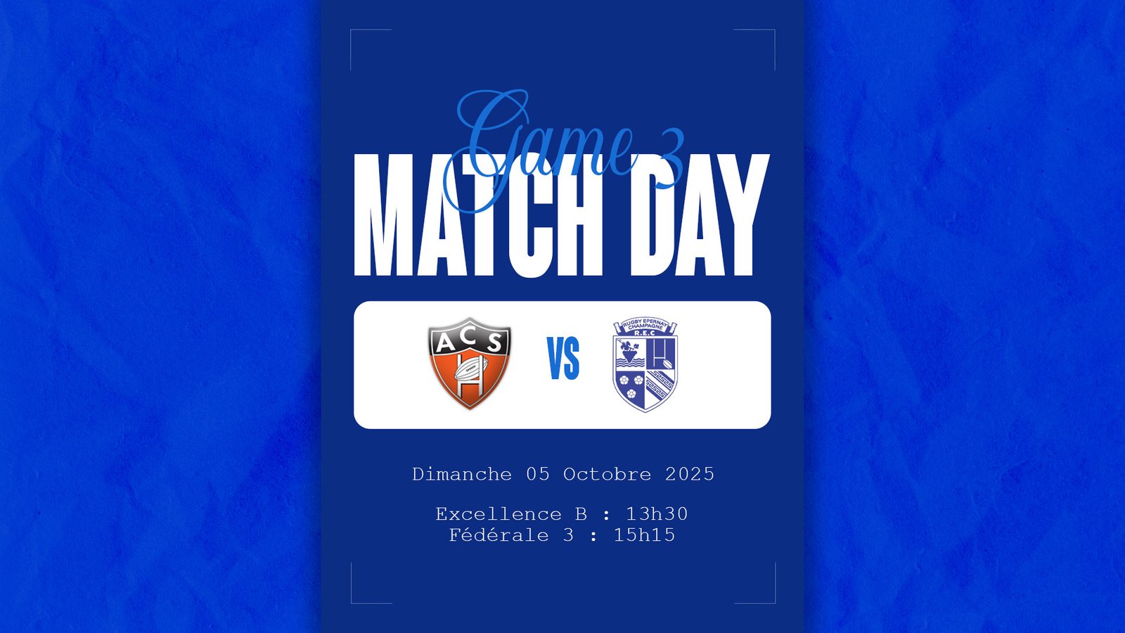 Match 3 des séniors