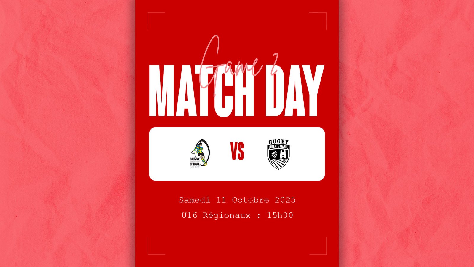 Deuxième match U16 Régionaux