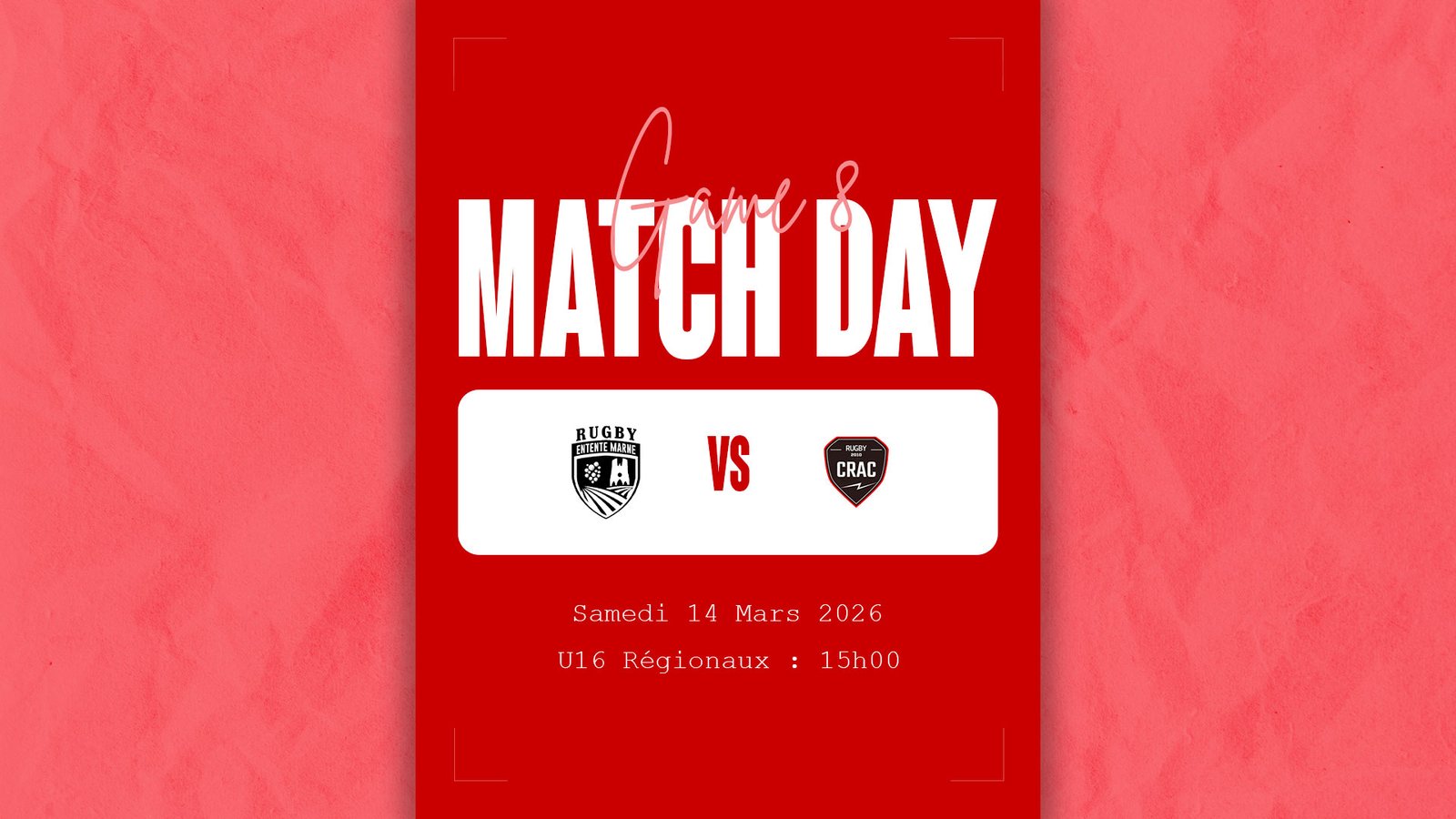 Huitième match des U16 Régionaux